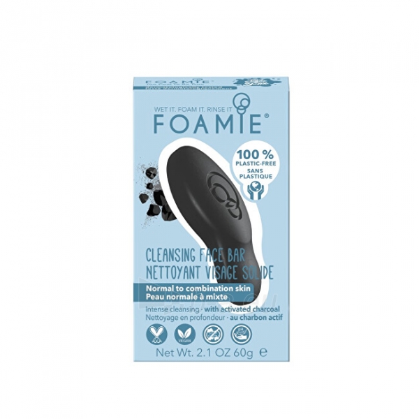 Muilas Foamie Pleť soap for normal to combination skin Too Coal to Be True ( Clean sing Face Bar) 60 g paveikslėlis 1 iš 3
