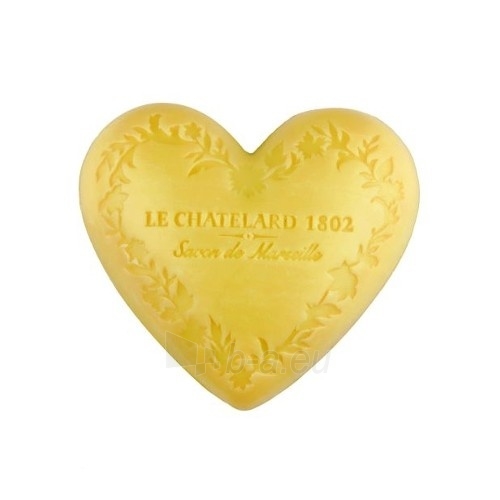 Muilas Le Chatelard Luxurious French natural soap in heart shape Mandarin and lime 25 g paveikslėlis 1 iš 1