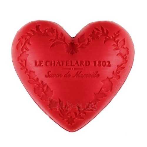 Muilas Le Chatelard Luxury French natural soap in heart shape Red Fruit 100 g paveikslėlis 1 iš 1