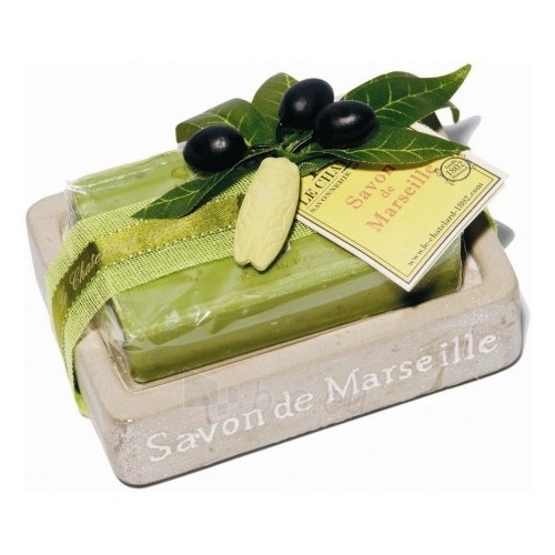 Muilas Le Chatelard Soap in imitation stone with luxury French soap Olive leaves 100 g paveikslėlis 1 iš 1