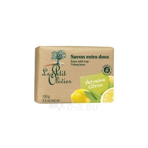 Muilas Le Petit Olivier Extra soft soap Verbena and lemon (Extra Mild Soap Bars) 100 g paveikslėlis 1 iš 1