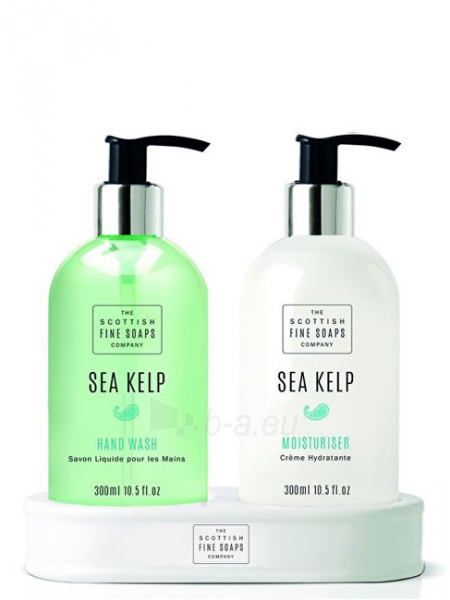 Muilas Scottish Fine Soaps Gift set in a stand Sea Seaweed Liquid Soap 300 ml + Hand Milk 300 ml paveikslėlis 1 iš 1