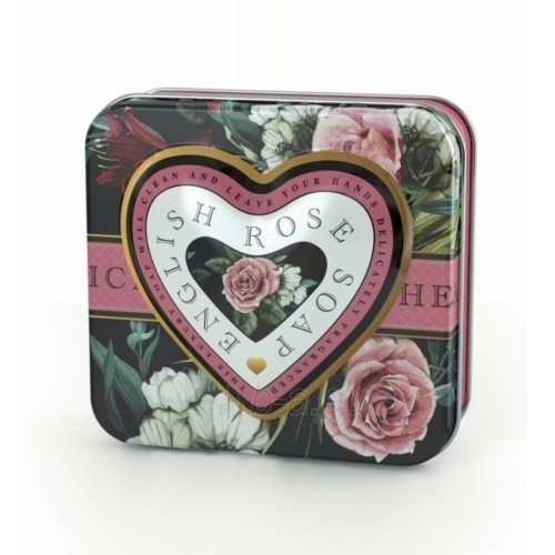 Muilas Somerset Toiletry Luxurious solid soap in heart shape (English Rose Soap) 150 g paveikslėlis 1 iš 1