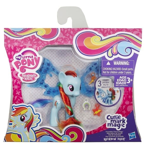 My Little Pony B0671 / B0358 Игрушка Пони Rainbow Dash с волшебными крыльями paveikslėlis 1 iš 2
