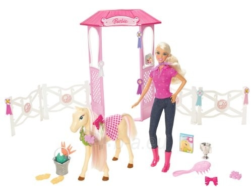 N4892 Barbie su žirgais paveikslėlis 2 iš 3