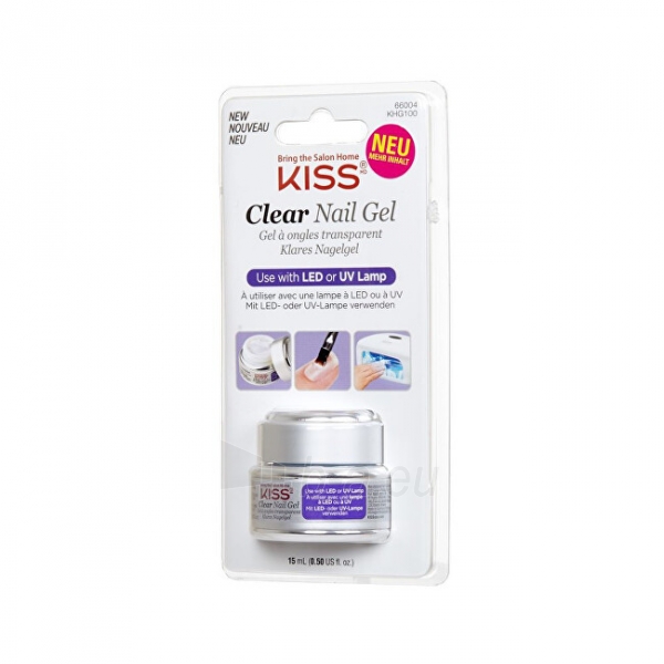 Nagų gelis KISS UV/LED (Clear Nail Gel) 15 ml paveikslėlis 1 iš 1