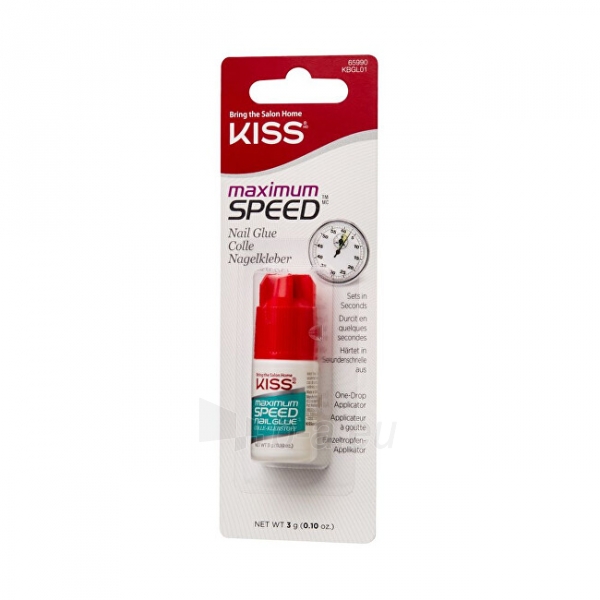 Nagų klijai KISS Lepidlo Maximum Speed (Nail Glue) 3 g paveikslėlis 1 iš 1