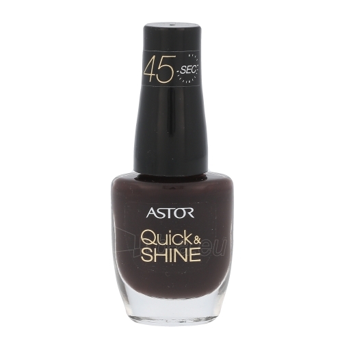 Nagų lakas Astor Quick & Shine Nail Polish Cosmetic 8ml Shade 616 Dark Chocolate paveikslėlis 1 iš 1