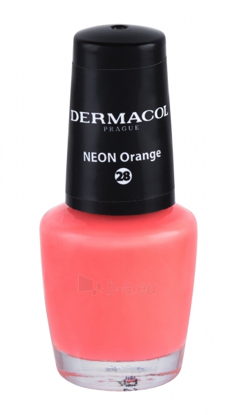 Nagų lakas Dermacol Neon 28 Neon Orange 5ml paveikslėlis 1 iš 2