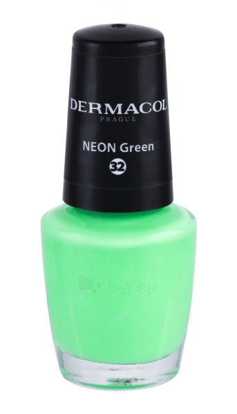 Nagų lakas Dermacol Neon 32 Neon Green 5ml paveikslėlis 1 iš 2