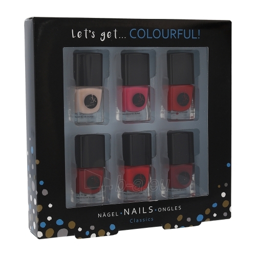 Nagų lakų rinkinys 2K Let´s Get Colourful! Classics Nail Polish Cosmetic 5ml paveikslėlis 1 iš 1