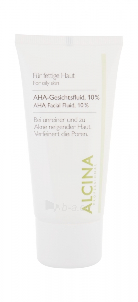 Naktinis odos kremas ALCINA AHA Facial Fluid, 10% (riebiai veido odai) - 50 ml paveikslėlis 1 iš 1