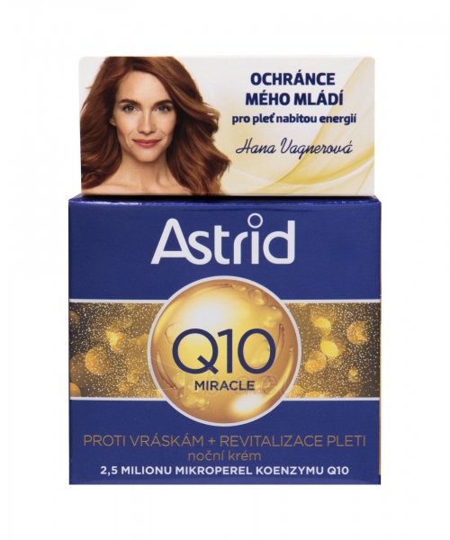 Naktinis odos cream Astrid Q10 Miracle Night 50ml paveikslėlis 1 iš 1