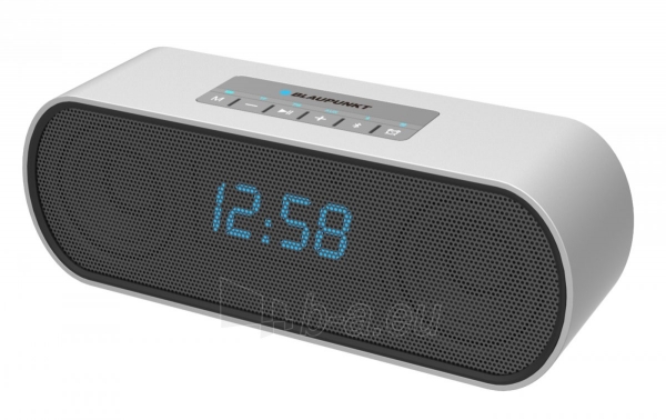 Nešiojama garso kolonėlė Blaupunkt BT15CLOCK microSD/AUX Alarm Clock paveikslėlis 2 iš 3