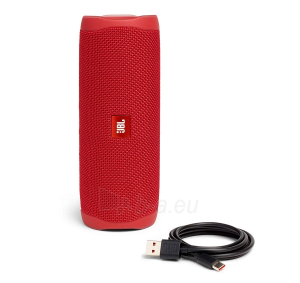 Nešiojama garso kolonėlė JBL Flip 5 red paveikslėlis 5 iš 5