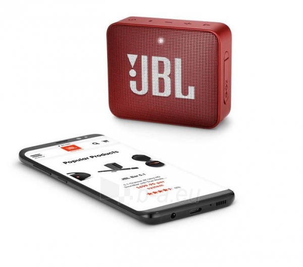 Nešiojama garso kolonėlė JBL GO 2 red paveikslėlis 5 iš 6