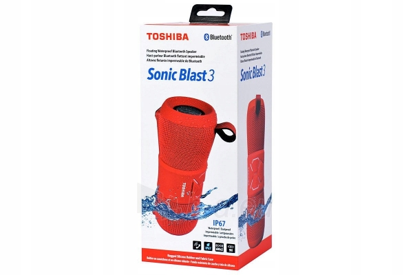 Nešiojama garso kolonėlė Toshiba Sonic Blast 3 TY-WSP200 red paveikslėlis 4 iš 4