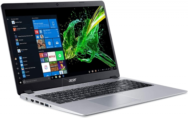 Nešiojamas kompiuteris Acer Aspire 5 15.6/AMD Ryzen3 3200U/4GB/SSD 128GB/W10 pure silver (A515-43-R19L) paveikslėlis 3 iš 3