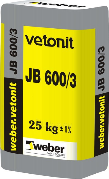 Nesusitraukiantis betonas weber.vetonit JB 600/3 25kg Paveikslėlis 1 iš 1 236712000008