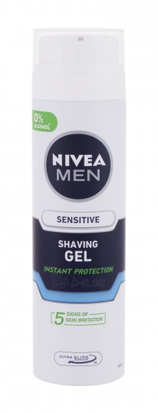 Nivea Men Sensitive Shaving Gel Cosmetic 200ml paveikslėlis 1 iš 1