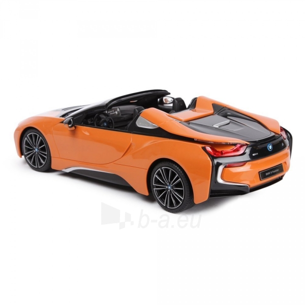Nuotoliniu būdu valdomas automobilis BMW i8 Roadster (oranžinis) paveikslėlis 4 iš 6