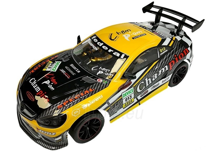 Nuotoliniu būdu valdomas automobilis "Rapid Legend Champion", geltonas paveikslėlis 3 iš 7