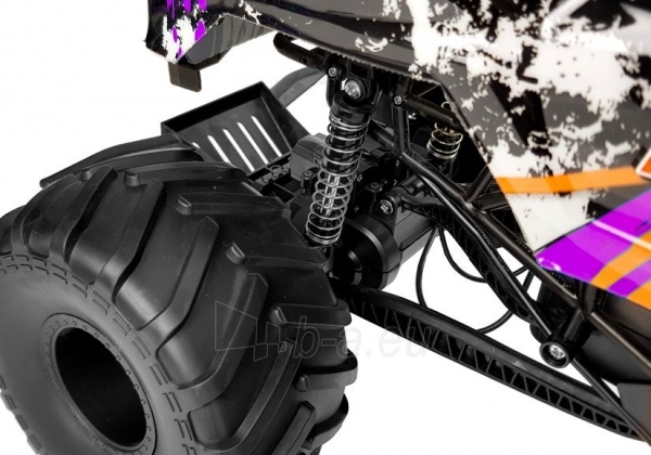 Nuotoliniu būdu valdomas automobilis "Rock Crawler 4x4", violetinis paveikslėlis 5 iš 6