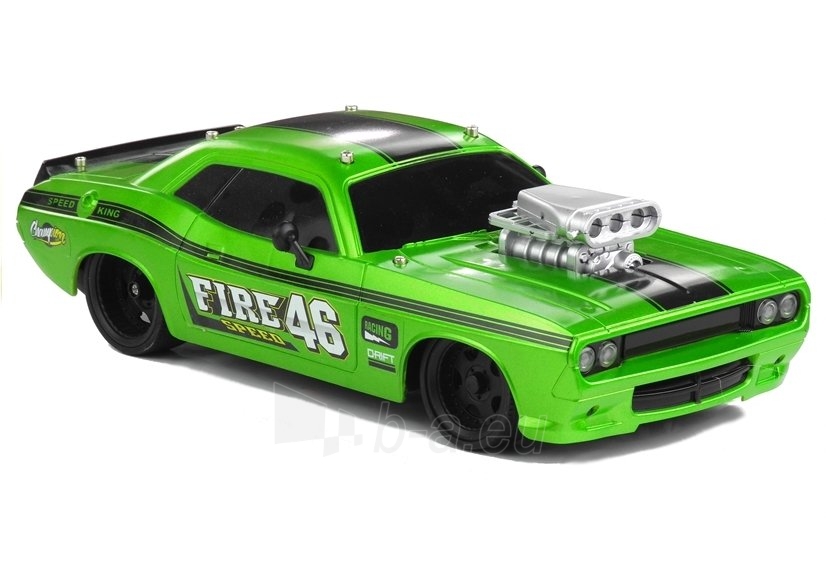 Nuotoliniu būdu valdomas automobilis Dodge Challenger 1:16 , žalias paveikslėlis 1 iš 6