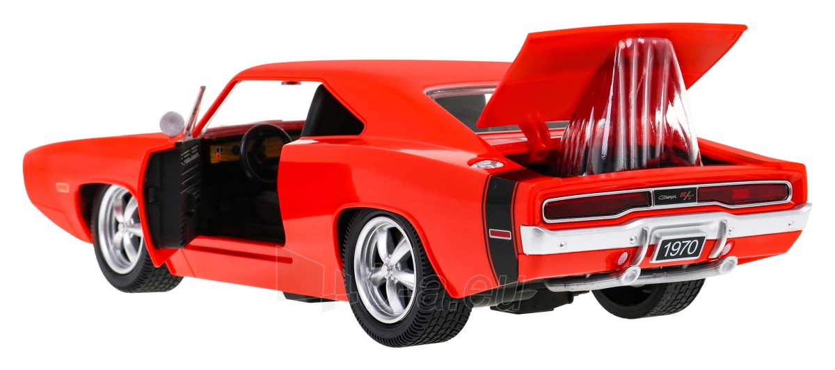 Nuotoliniu būdu valdomas automobilis Dodge Charger, 1:16, raudonas paveikslėlis 4 iš 9