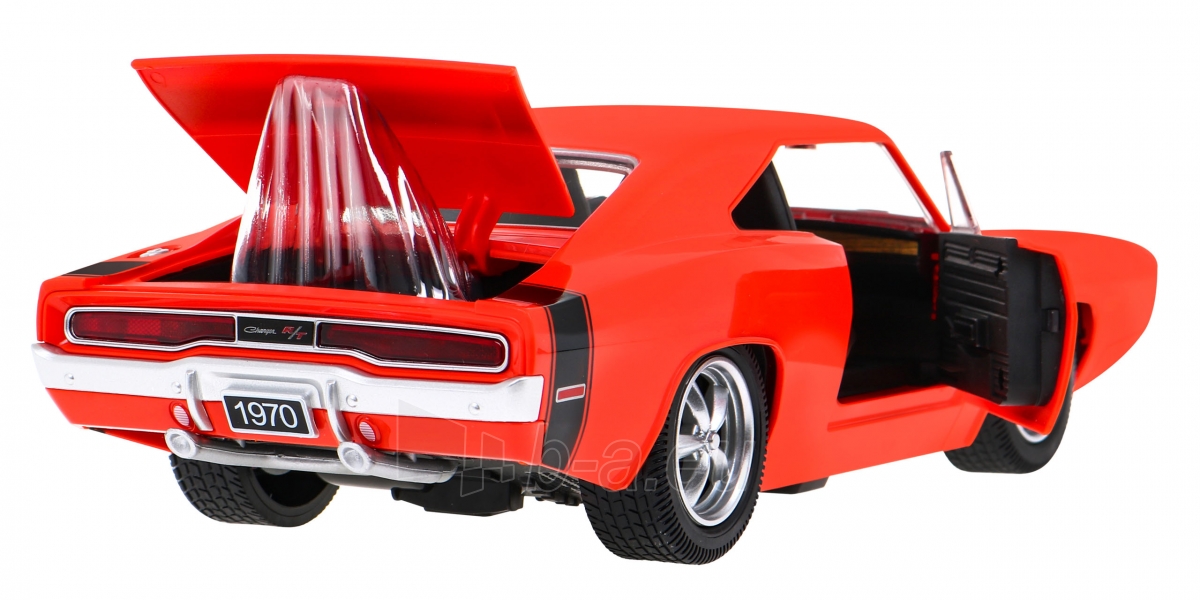 Nuotoliniu būdu valdomas automobilis Dodge Charger, 1:16, raudonas paveikslėlis 5 iš 9