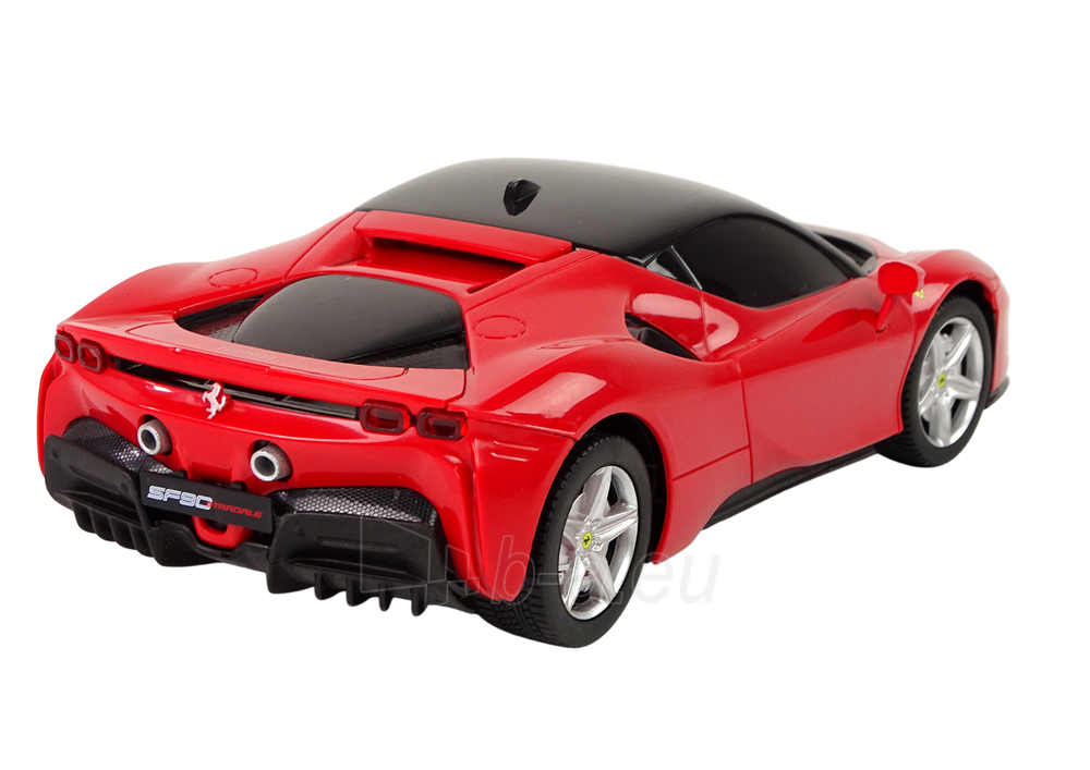 Nuotoliniu būdu valdomas automobilis Ferrari SF90 Rastar, raudonas paveikslėlis 3 iš 5