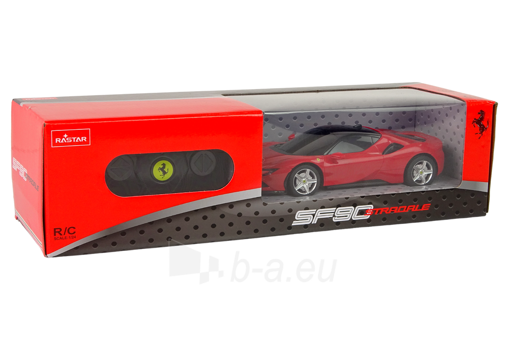 Nuotoliniu būdu valdomas automobilis Ferrari SF90 Rastar, raudonas paveikslėlis 5 iš 5