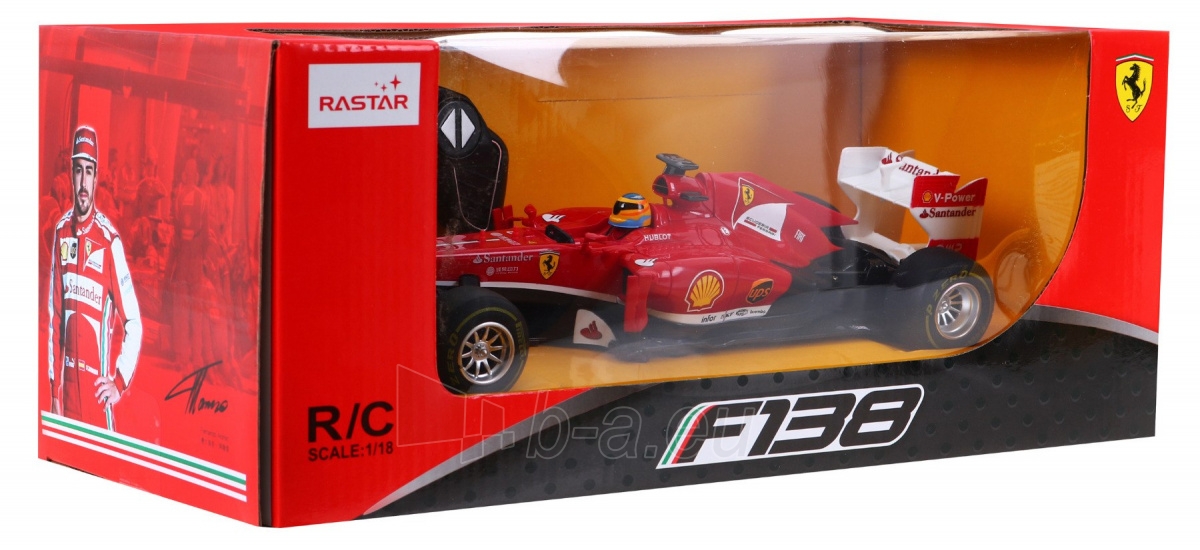 Nuotoliniu būdu valdomas Ferrari F1 automobilis RASTAR paveikslėlis 6 iš 7