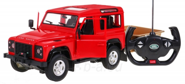 Nuotoliniu būdu valdomas “Land Rover 1:14”, raudonas paveikslėlis 8 iš 8