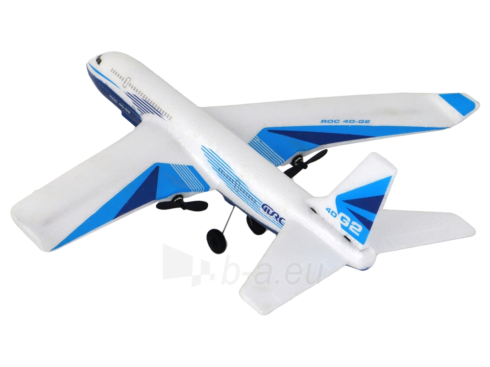 Nuotoliniu būdu valdomas lėktuvas 4D-G2, baltas paveikslėlis 3 iš 7