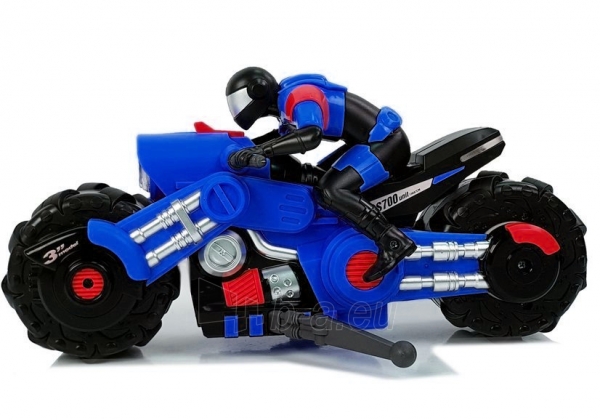 Nuotoliniu būdu valdomas motociklas Motor Drift, mėlynas paveikslėlis 3 iš 6