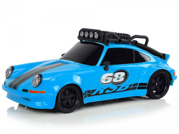 Nuotoliniu būdu valdomas sportinis automobilis, 1:18, mėlynas paveikslėlis 2 iš 7