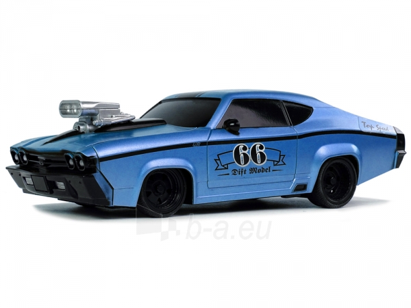 Nuotoliniu būdu valdomas sportinis automobilis Mustang GT 66, 1:20, mėlynas paveikslėlis 2 iš 6
