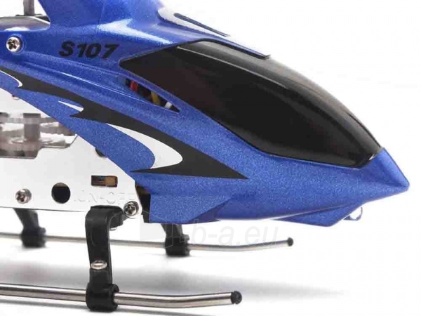 Nuotoliniu būdu valdomas sraigtasparnis "Syma S107G", mėlynos spalvos paveikslėlis 9 iš 14