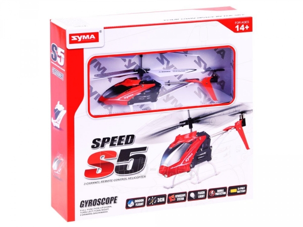 Nuotoliniu būdu valdomas sraigtasparnis "Syma S5", raudonos spalvos paveikslėlis 3 iš 10