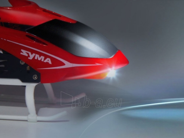 Nuotoliniu būdu valdomas sraigtasparnis "Syma S5", raudonos spalvos paveikslėlis 10 iš 10