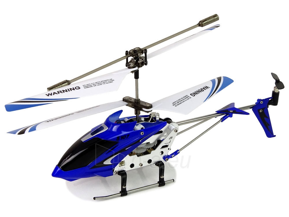 Nuotoliniu būdu valdomas sraigtasparnis SYMA S107G, mėlynas paveikslėlis 2 iš 5
