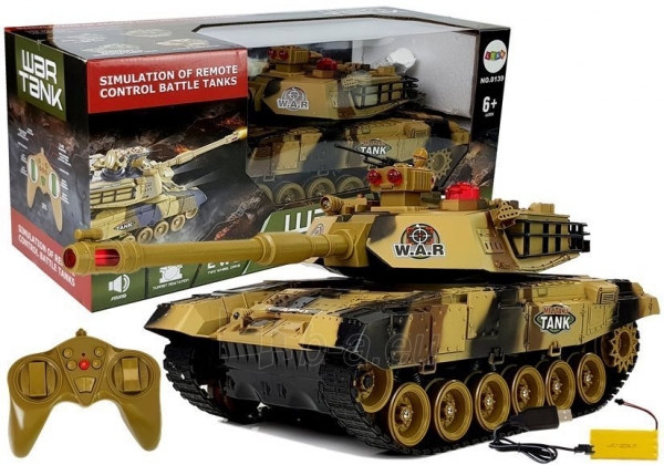 Nuotoliniu būdu valdomas tankas "War Tank", geltonas paveikslėlis 1 iš 7