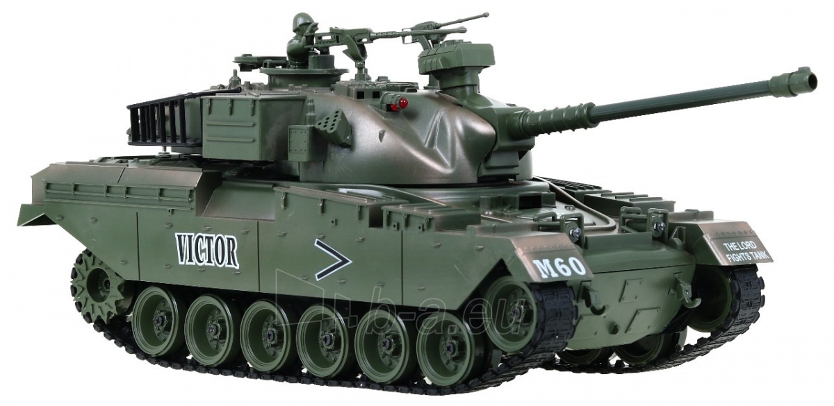 Nuotoliniu būdu valdomas tankas M-60, žalias RA10696 paveikslėlis 2 iš 8