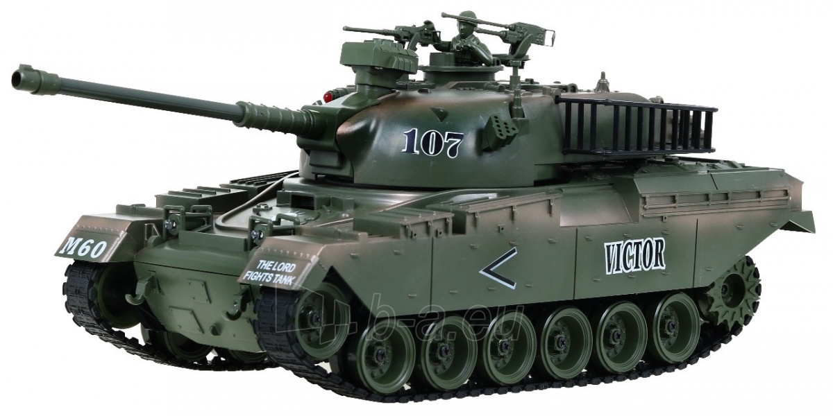 Nuotoliniu būdu valdomas tankas M-60, žalias RA10696 paveikslėlis 8 iš 8