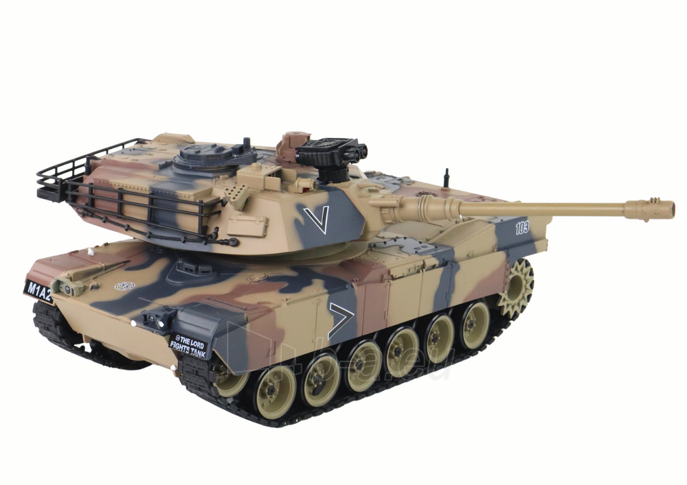 Nuotoliniu būdu valdomas tankas M1A2, 1:18 paveikslėlis 2 iš 6