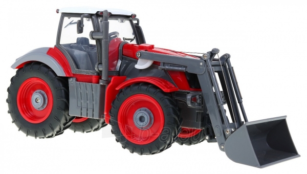 Nuotoliniu būdu valdomas traktorius su priekaba, raudonas paveikslėlis 3 iš 10