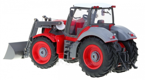 Nuotoliniu būdu valdomas traktorius su priekaba, raudonas paveikslėlis 2 iš 10