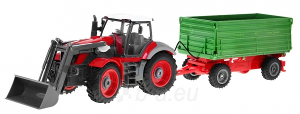Nuotoliniu būdu valdomas traktorius su priekaba, žalias paveikslėlis 9 iš 10