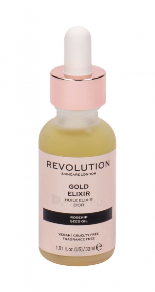 Odos serumas Makeup Revolution London Skincare Gold Elixir Skin Serum 30ml Rosehip Seed Oil paveikslėlis 1 iš 1